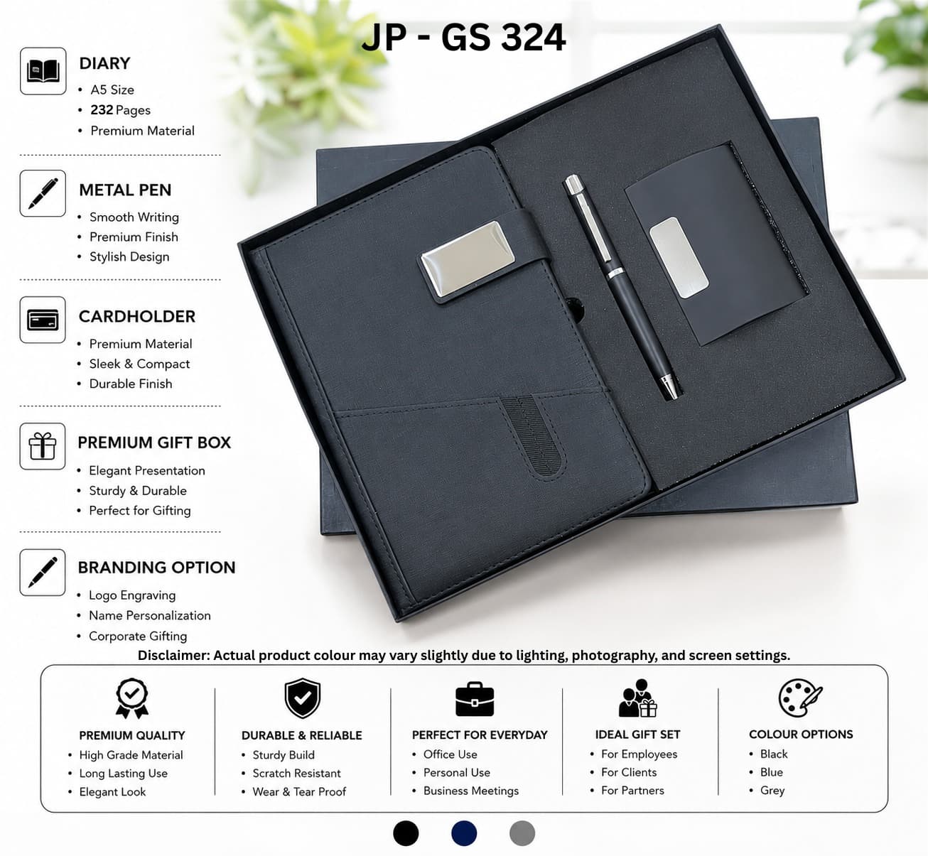 3-in-1 Diary Gift Set GS 324