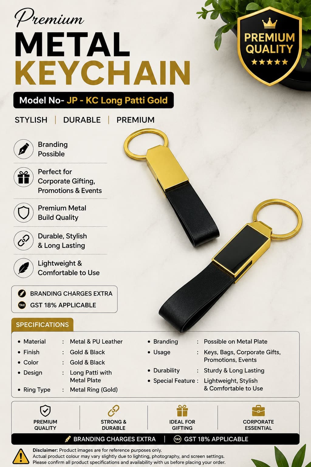 KC Long Patti Gold