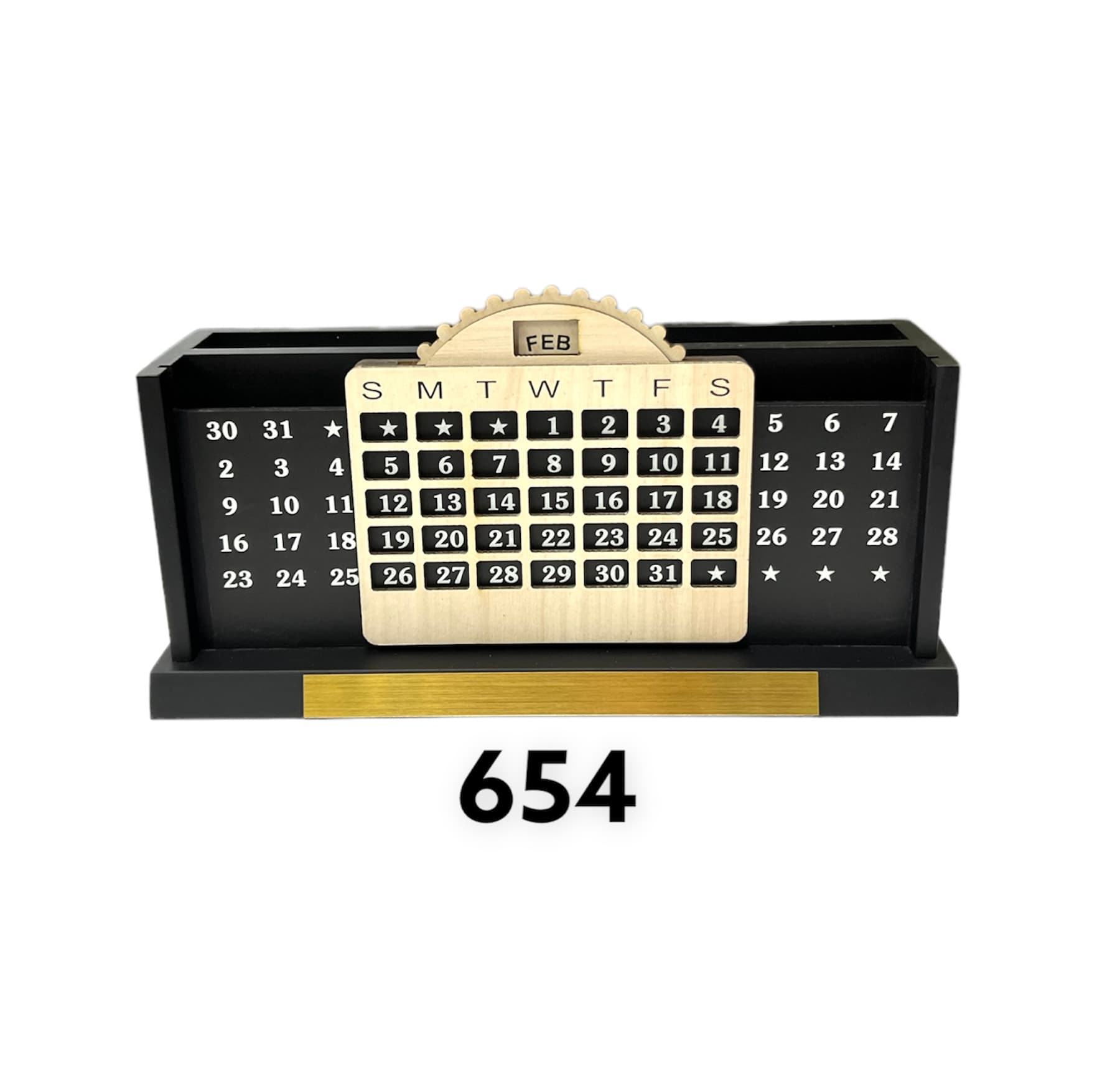 Wooden Pen Stand 654